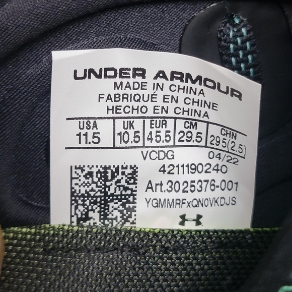 Under Armour Spotlight Lux MC LE Slime Football Cleats 3025376 001 Men Sz Multi main image 4